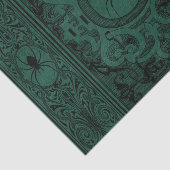 Spider Hexe | Emerald Green Spiderweb Geblüht Seidenpapier (Ausschnitt)