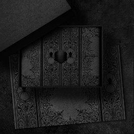 Spider Hexe | Graue Fantasy Spiderweb Geblüht Seidenpapier