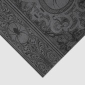 Spider Hexe | Graue Fantasy Spiderweb Geblüht Seidenpapier (Ausschnitt)