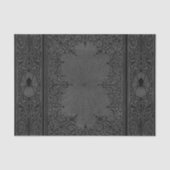 Spider Hexe | Graue Fantasy Spiderweb Geblüht Seidenpapier (Vorderseite)