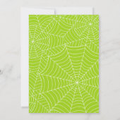 Spider-Hexe-Halloween-Party Einladung (Rückseite)