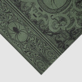 Spider Hexe | Sage Green Spiderweb Geblüht Seidenpapier (Ausschnitt)