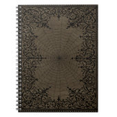 Spider Hexe | Süede Fantasy Spiderweb Geblüht Notizblock (Vorderseite)