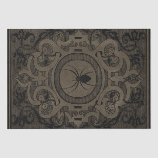 Spider Hexe | Süede Fantasy Spiderweb Geblüht Seidenpapier (Vorderseite)