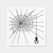 Spider in einem Web-Gothic Halloween Serviette (Vorderseite)