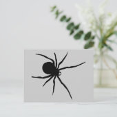 Spider Insekten Spiders Arachnida Schwarzes Kunstt Postkarte (Stehend Vorderseite)