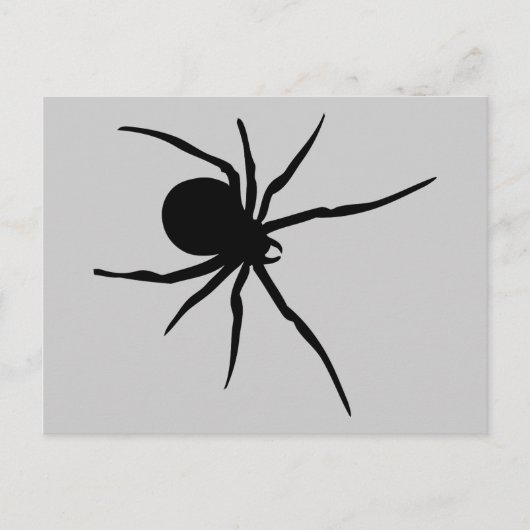 Spider Insekten Spiders Arachnida Schwarzes Kunstt Postkarte (Vorderseite)