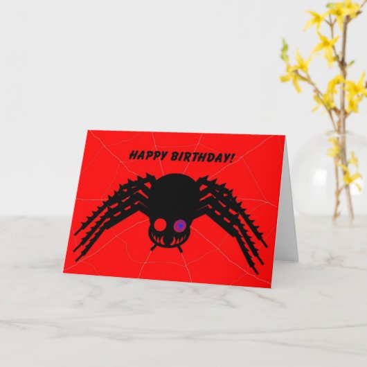 Spider Karte (Gelbe Blume)