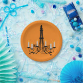 Spider Kronleuchter Halloween gothic Pappteller (Party)