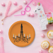 Spider Kronleuchter Halloween gothic Pappteller (Party)