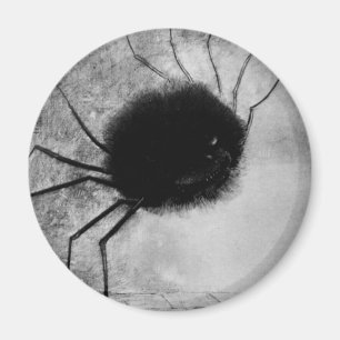 Spider lächeln von Odilon Redon, Vintages Hallowee Magnet