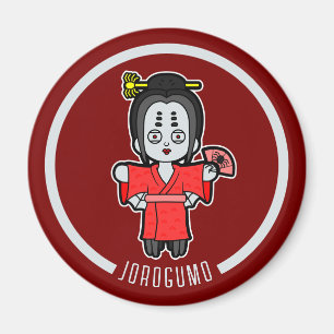 Spider Lady Jorogumo   Japanisch Yokai Magnet