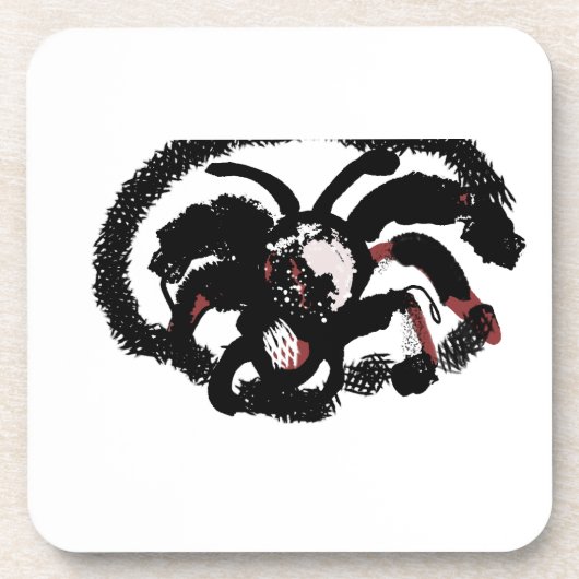 Spider latte joy getränkeuntersetzer (Vorderseite)