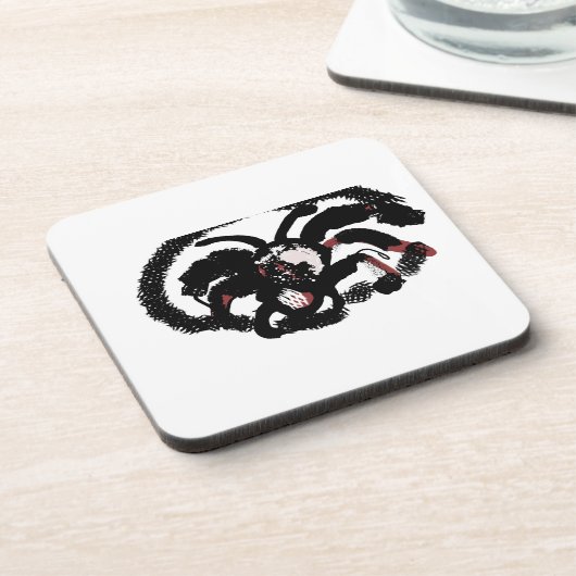 Spider latte joy getränkeuntersetzer (Linke Seite)