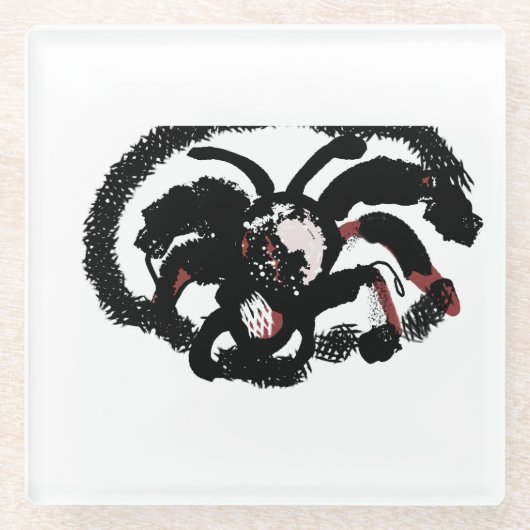 Spider latte joy glasuntersetzer (Vorderseite)