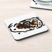 Spider Latte Liebe Getränkeuntersetzer (Linke Seite)