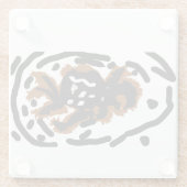 Spider Latte Liebe Glasuntersetzer (Rückseite)