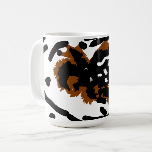 Spider Latte Liebe Kaffeetasse (Vorderseite Links)