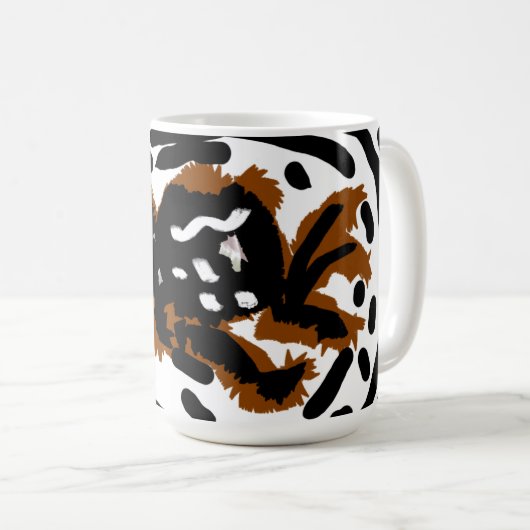 Spider Latte Liebe Kaffeetasse (VorderseiteRechts)