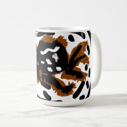 Spider Latte Liebe Kaffeetasse (VorderseiteRechts)