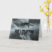 Spider Leg Halloween und Eerie Background Card Karte (Gelbe Blume)