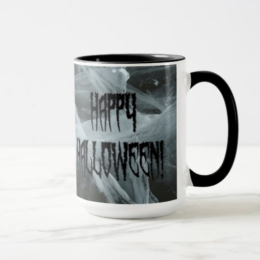 Spider Leg Halloween und Eerie Background Tasse (Rechts)