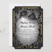 Spider Liebe Gothic Halloween Einladung (Rückseite)