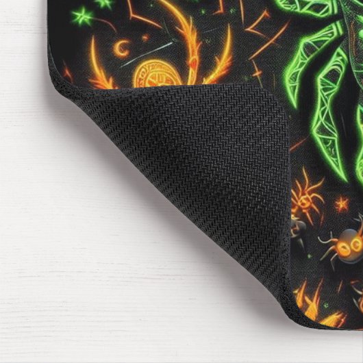 Spider Lightning Green Mouse Pad Mousepad (Ecke)