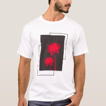 Spider Lily Blume Design Monchrome
