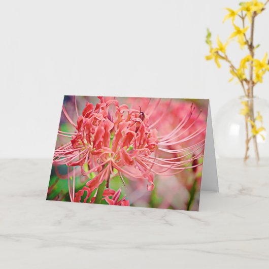 Spider Lily Scripture Card Ecclesiastes 7:13 Karte (Gelbe Blume)