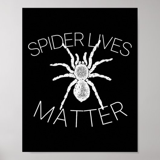 Spider Lives Problem Funny Insect Meme T Shirt Poster (Vorne)