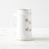 Spider Lover Spiderman Golden and White Stein Tass Bierglas (Vorderseite Links)