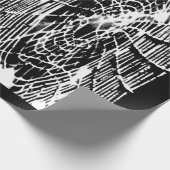 Spider Lovers Tangled Halloween Spider Web White Geschenkpapier (Ecke)