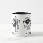 Spider macht einen Jumper anstelle eines Web Tasse (Zentrum)