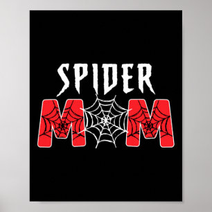 Spider Mama Spider Vater Familienspinnen Geburtsta Poster