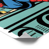 Spider-man auf Dach Poster (Ecke)