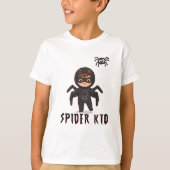 Spider Man Kid Cartoon | Cute Spidey on the Back T-Shirt (Vorderseite)