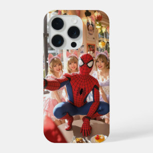 Spider-man macht ein Selfie mit süßen japanischen iPhone 15 Pro Hülle