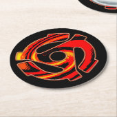 Spider mit 45 U/min Runder Pappuntersetzer (Angewinkelt)