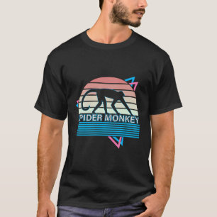 Spider Monkey Retro gefährdeter Affe T-Shirt