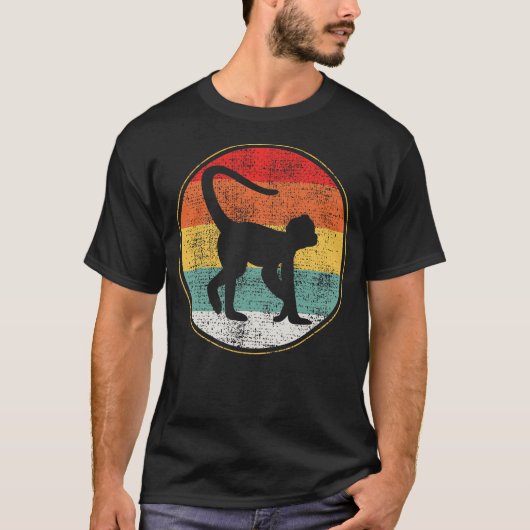 Spider Monkey Retro Vintage T-Shirt (Vorderseite)
