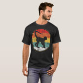 Spider Monkey Retro Vintage T-Shirt (Vorne ganz)
