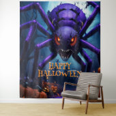 Spider Monster Halloween Background Wandteppich (Beispiel)