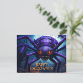 Spider Monster Halloween Postkarte (Stehend Vorderseite)
