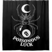 Spider Moon Giftiges Glück Duschvorhang (Vorderseite)