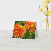 Spider Mum Note Card Karte (Gelbe Blume)