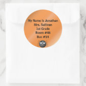 Spider Nametag Runder Aufkleber (Tasche)