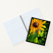Spider on Sunflower 8.5 x 11 Spiral Notebook Notizblock (Innenseite)
