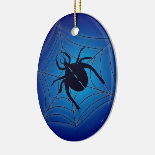 Spider on web keramikornament (Links)