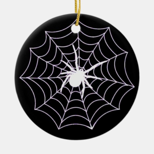 Spider on Web Keramikornament (Vorne)